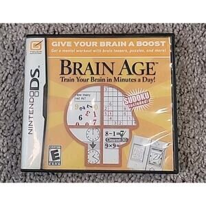 Brain Age Nintendo DS CIB w Manual Tested Working